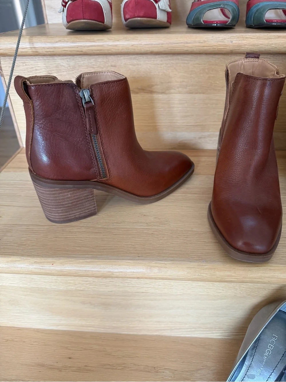 NEW Crown Vintage Cognac Ankle-Boots • Size 6